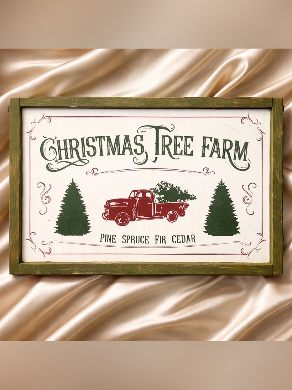 Handmade Christmas Tree Farm Wooden Sign
